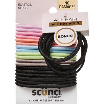 Scunci Medium Hold No Damage Hair Ties - Rainbow