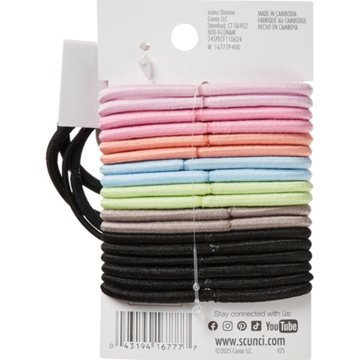 Scunci Medium Hold No Damage Hair Ties - Rainbow
