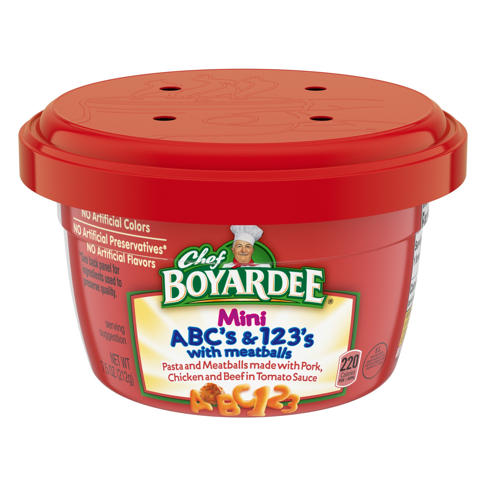 Chef Boyardee Mini Abc S And 123 S With Meatballs Shop Pantry Meals At H E B