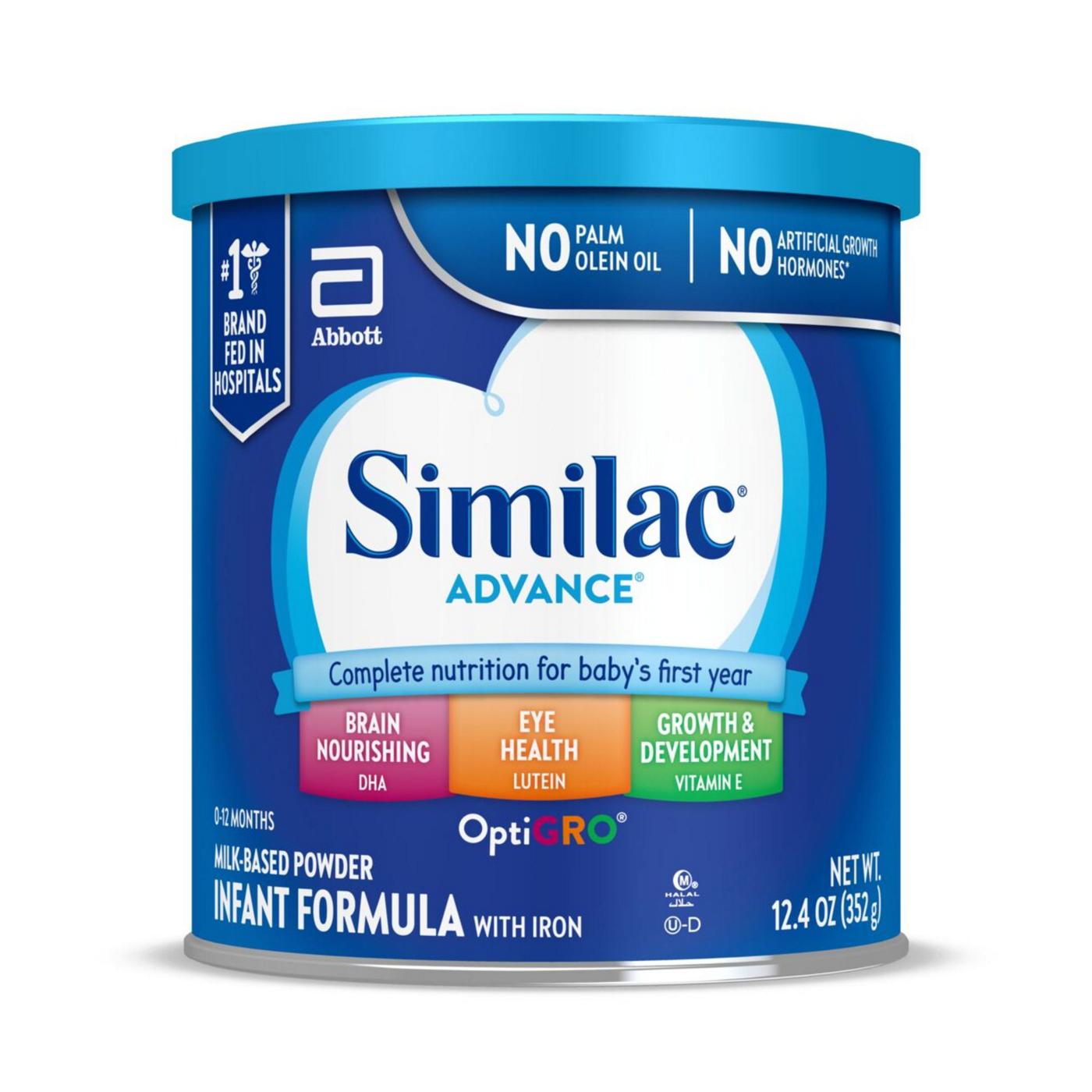 Similac Advance Milk-Based Powder Infant Formula with Iron; image 1 of 10