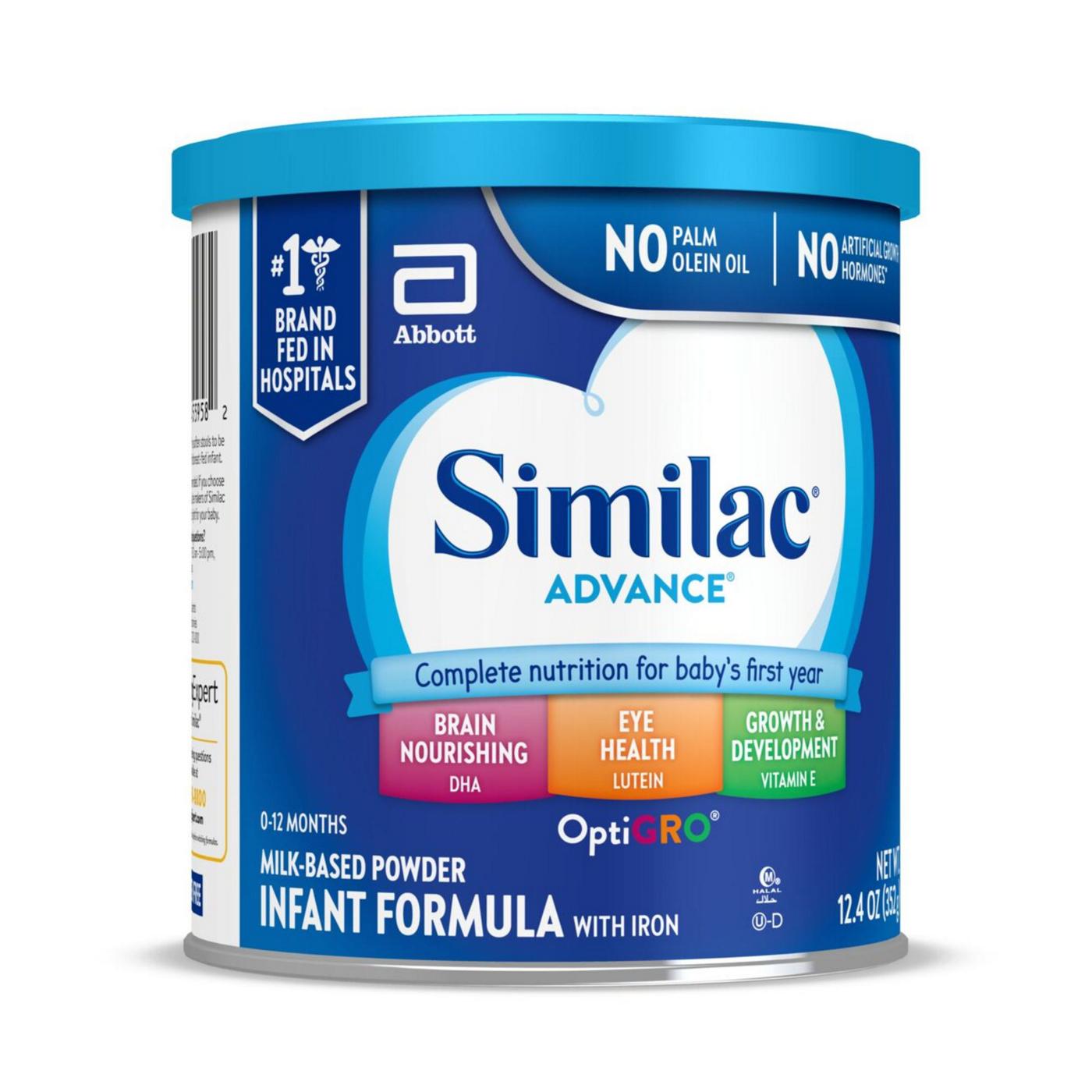 Similac Advance Milk-Based Powder Infant Formula with Iron; image 4 of 10