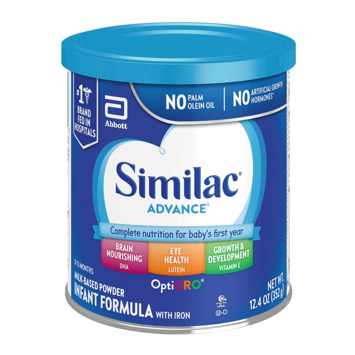 Similac Advance Milk-Based Powder Infant Formula with Iron; image 5 of 10