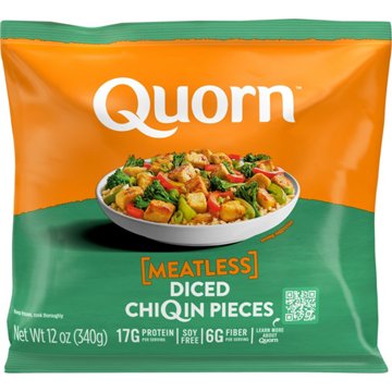 Quorn 17g Protein Diced Meatless ChiQin Pieces, 12 oz
