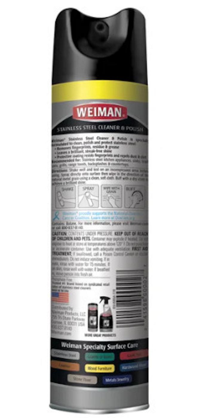 Weiman Stainless Steel Cleaner & Polish; image 4 of 9