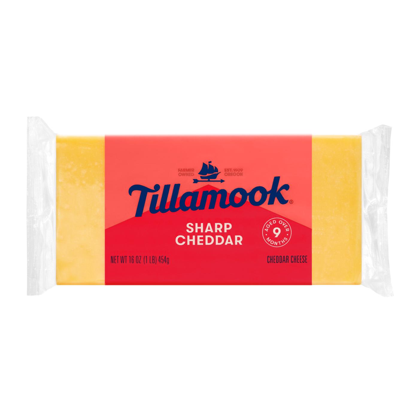 Tillamook Sharp Cheddar Cheese; image 1 of 5