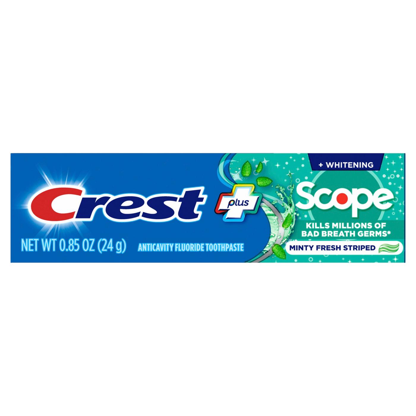 Crest Travel Size Complete + Scope Whitening Toothpaste - Minty Fresh Striped; image 1 of 10