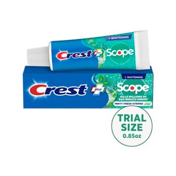 Crest Travel Size Scope Whitening Toothpaste - Minty Fresh, 0.85 oz