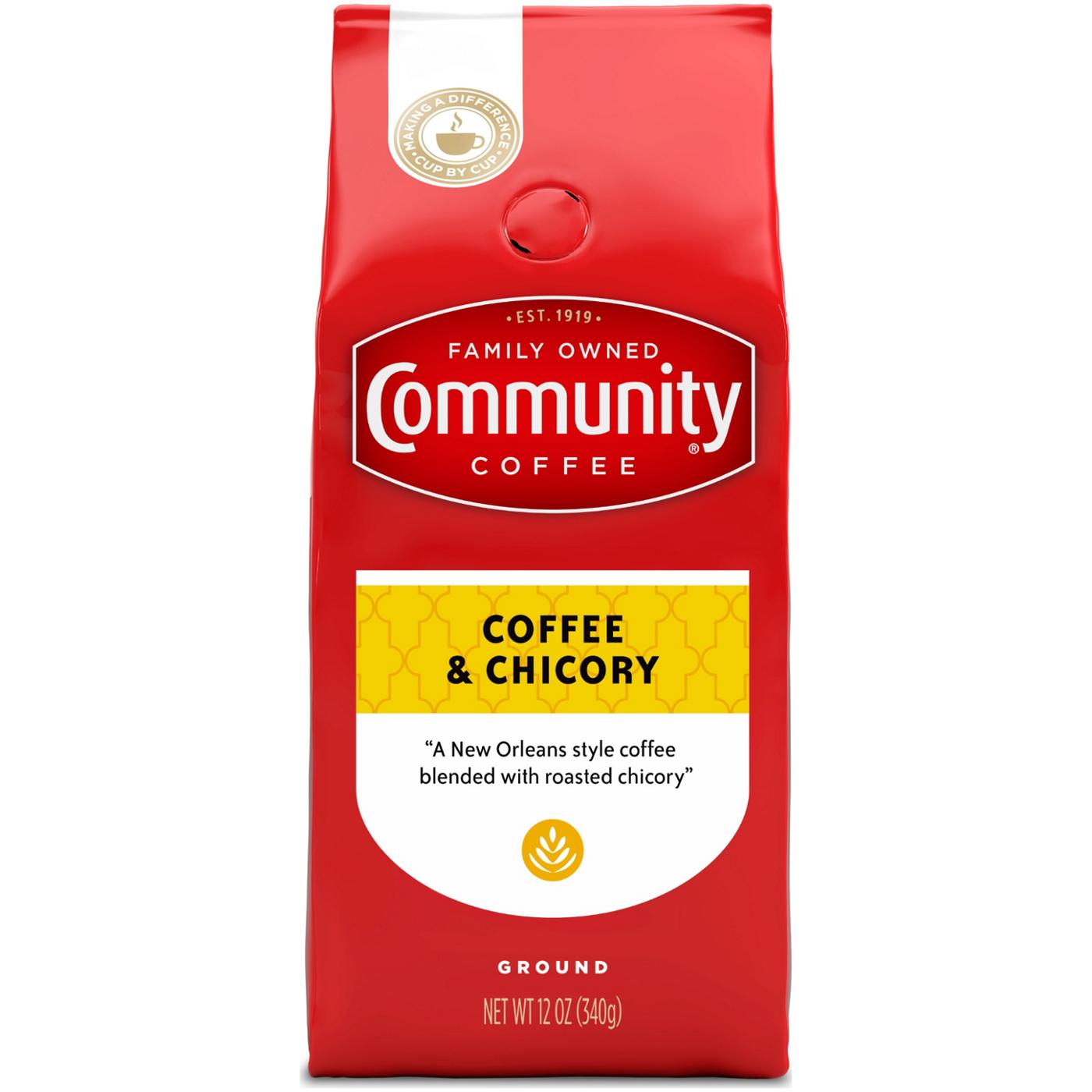 Community Coffee Coffee & Chicory Medium-Dark Roast Ground Coffee; image 2 of 2