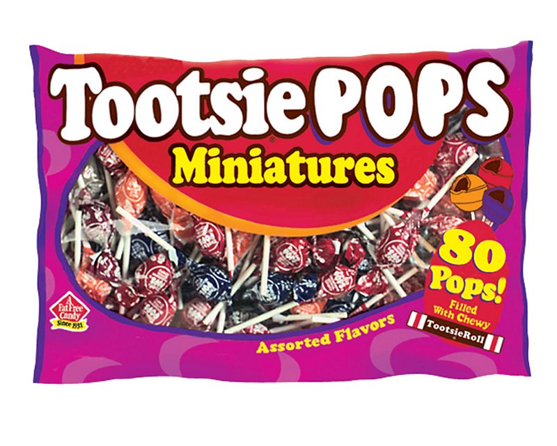 Tootsie Roll Tootsie Pops Assorted Flavors Miniatures - Shop Snacks ...
