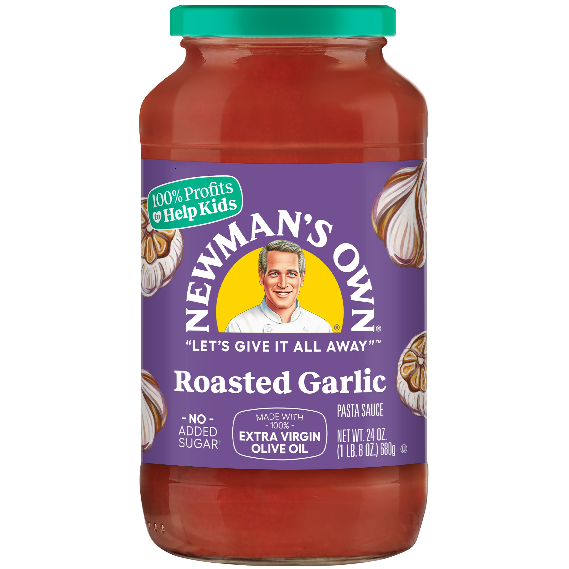 Newman's Own Tomato & Roasted Garlic Pasta Sauce Shop Pasta Sauces at