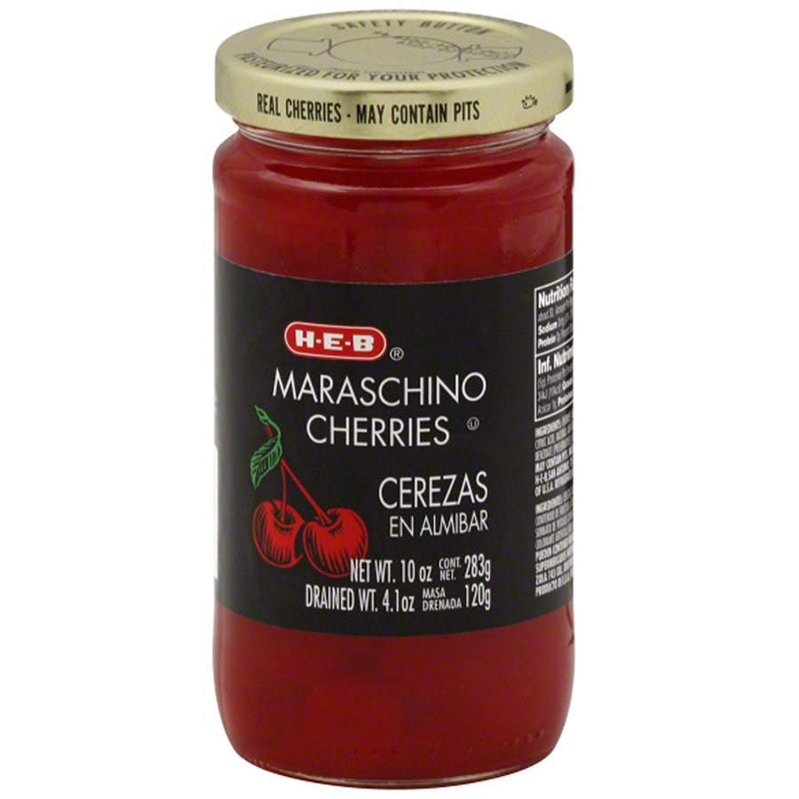 H-E-B Red Maraschino Cherries - Shop Fruit At H-E-B