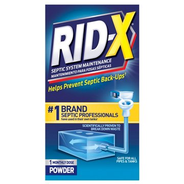 RID-X Septic Tank Treatment, 1 Month Supply Of Powder, 9.8 oz