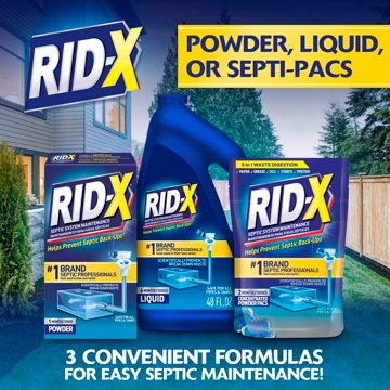 RID-X Septic Tank Treatment, 1 Month Supply Of Powder, 9.8 oz