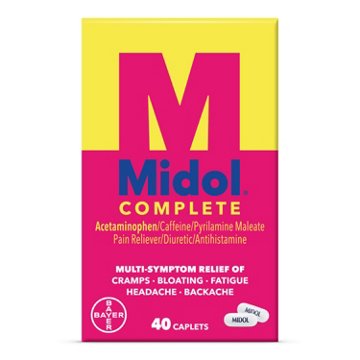 Midol Complete Maximum Strength Multi-Symptom Relief Caplets, 40 ct