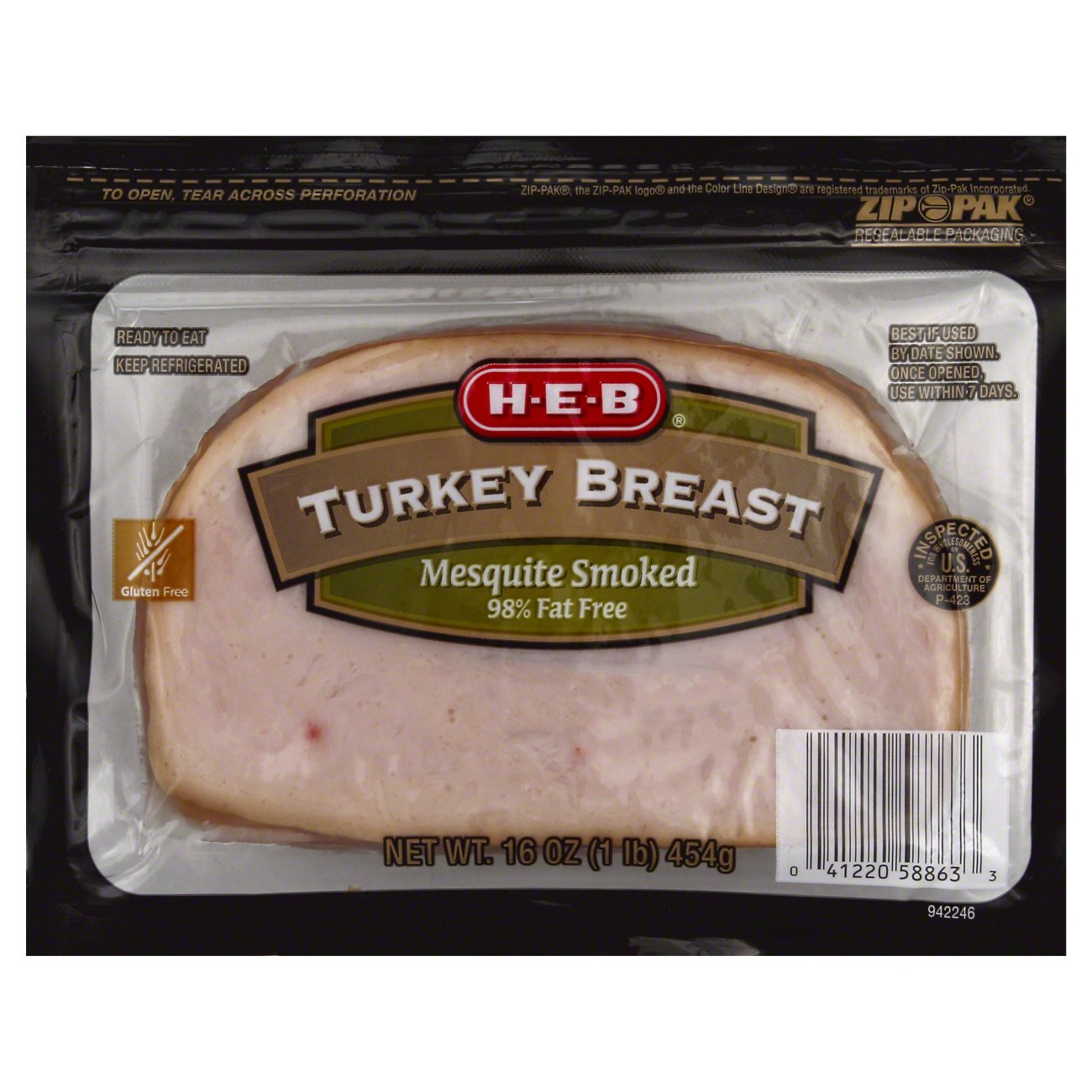 HEB Mesquite Smoked Turkey Breast Shop Meat at HEB