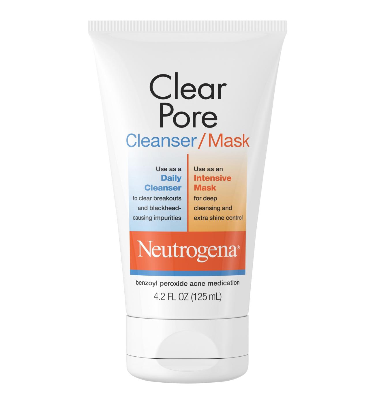 Neutrogena Clear Pore 2-in-1 Cleanser & Clay Face Mask; image 1 of 4