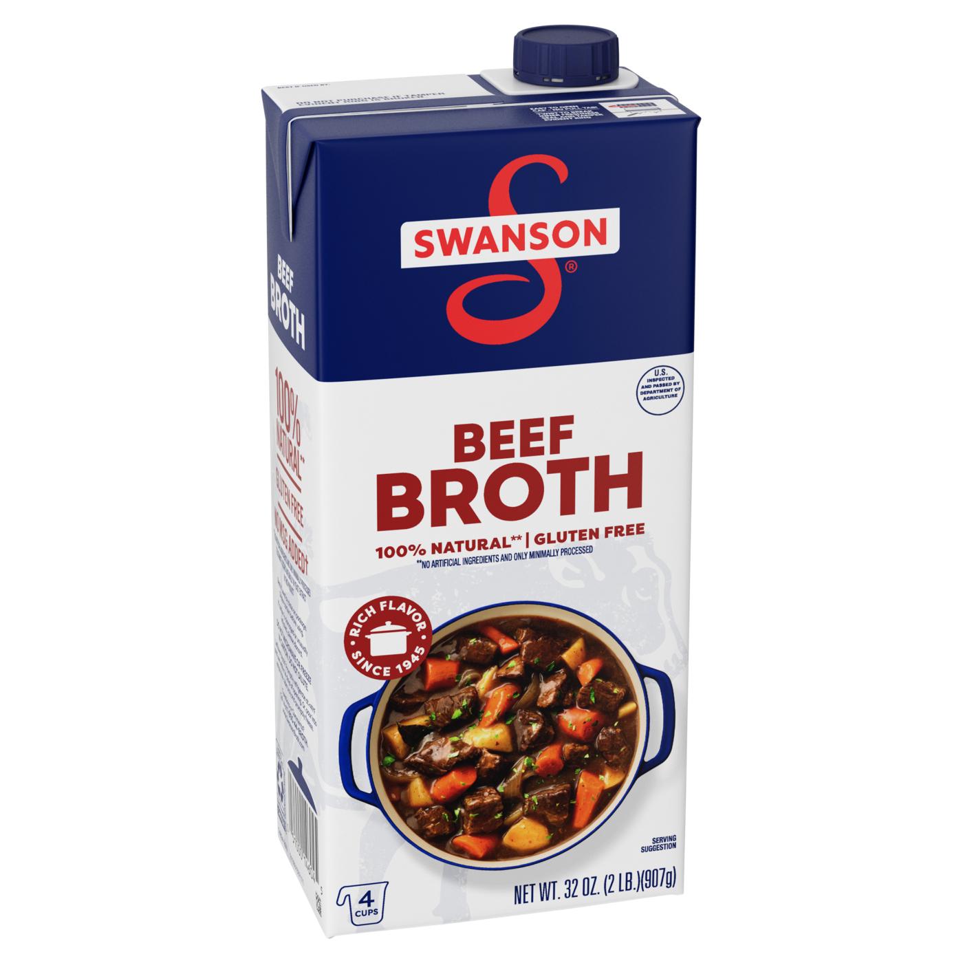 Swanson 100% Natural Beef Broth; image 1 of 9