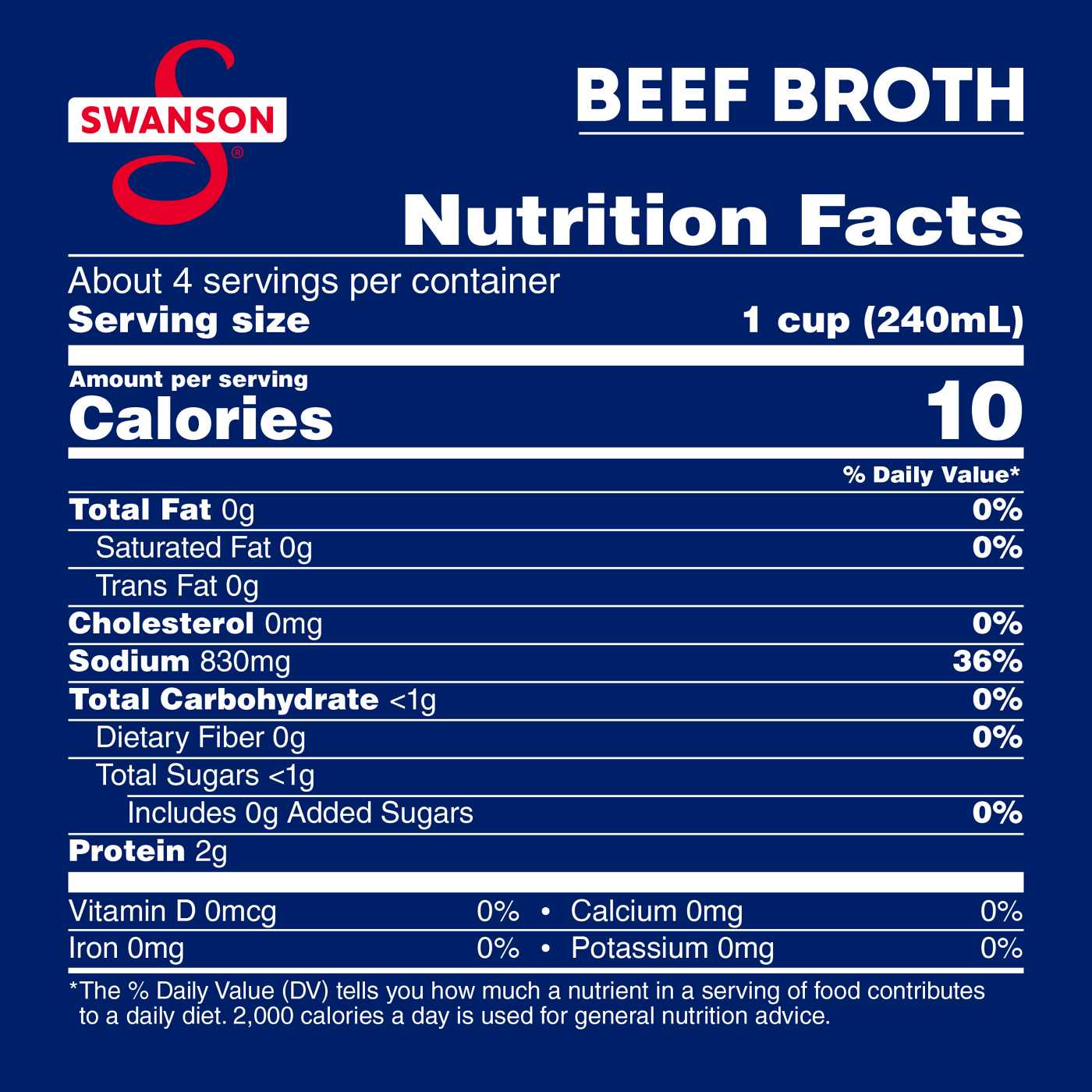 Swanson 100% Natural Beef Broth; image 9 of 9