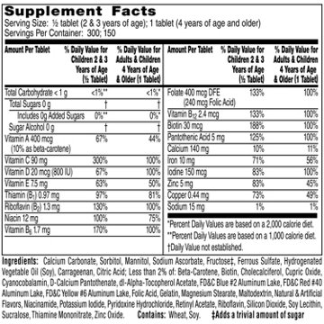 Flintstones Children's Complete Multivitamin Chewable Tablets