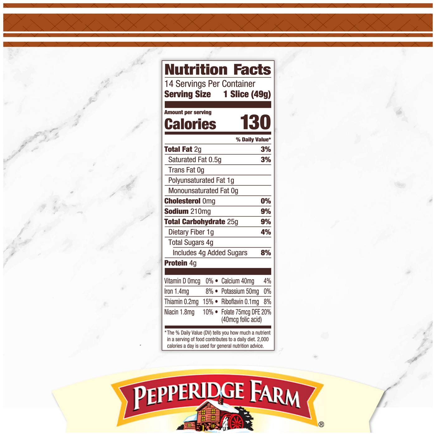 Pepperidge Farm Farmhouse Homestyle Oat Bread; image 8 of 9