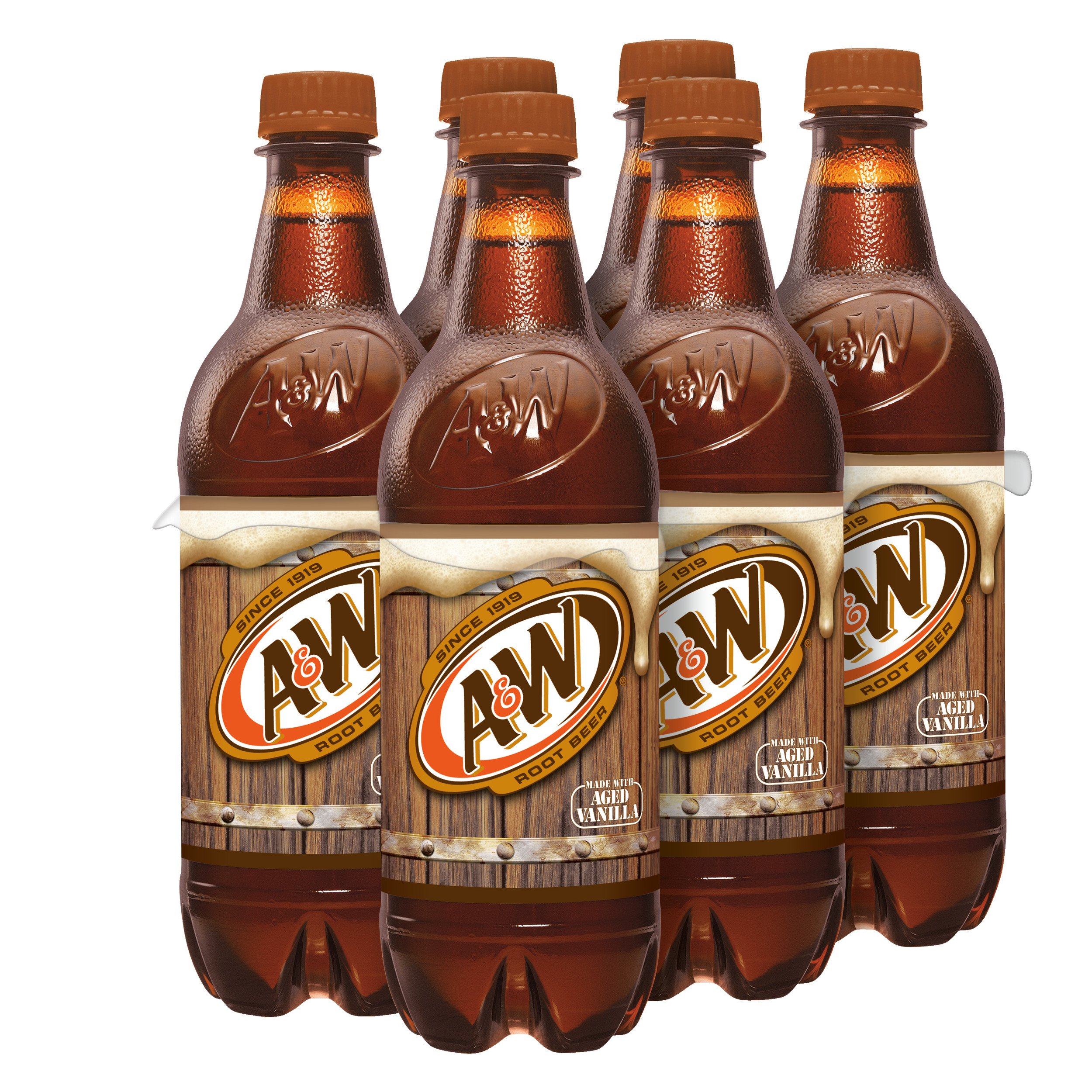 A&W Root Beer 16.9 oz Bottles - Shop Soda at H-E-B