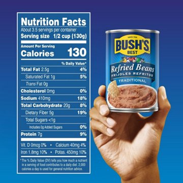 Bush's Best Traditional Refried Beans, 16 oz