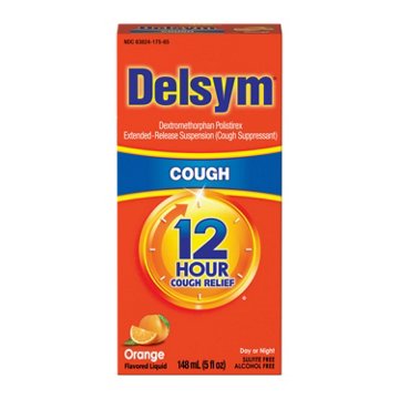 Delsym Adult Cough Suppressant Liquid, Orange Flavor, 5 oz