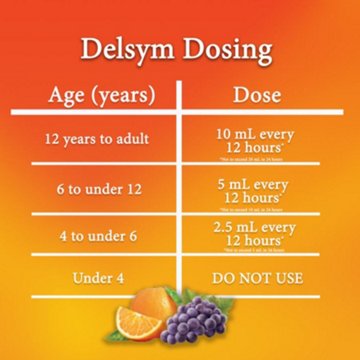 Delsym Adult Cough Suppressant Liquid, Orange Flavor, 5 oz