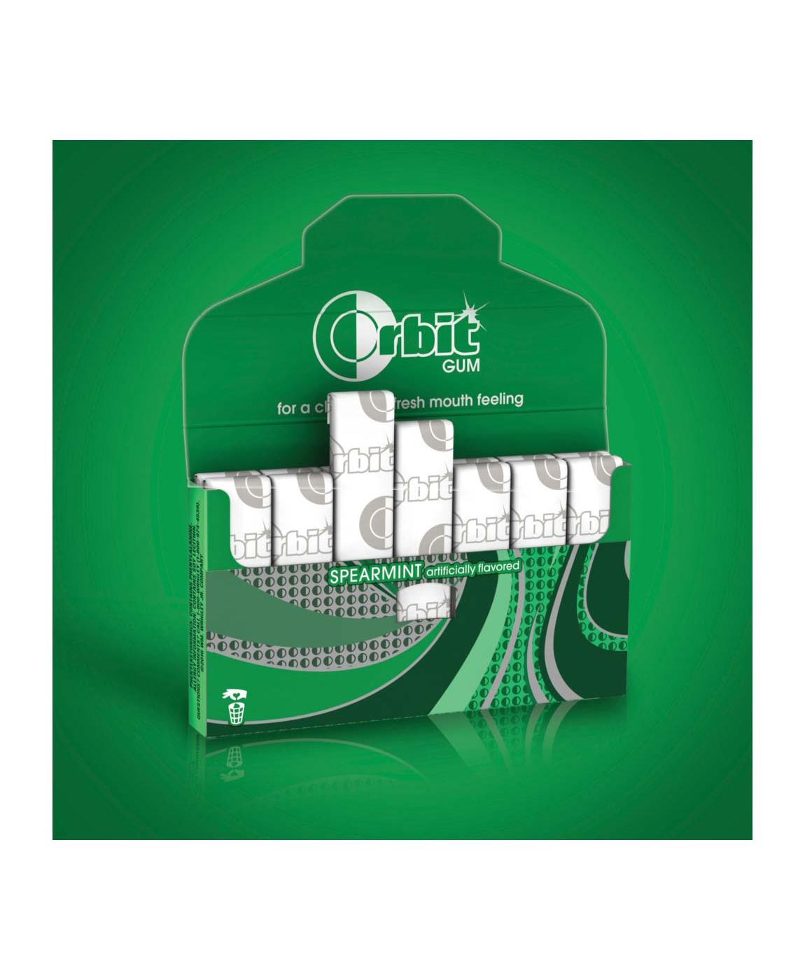 Orbit Sugarfree Chewing Gum - Spearmint, 3 Pk; image 4 of 5