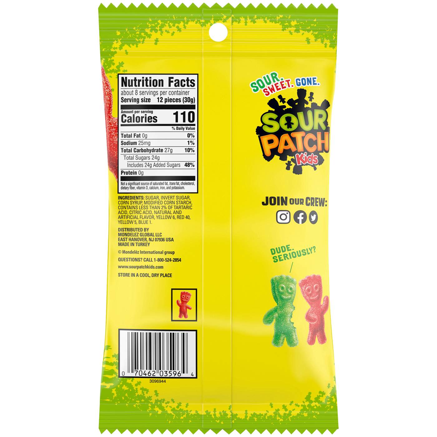 Sour Patch Kids Soft & Chewy Candy; image 10 of 10