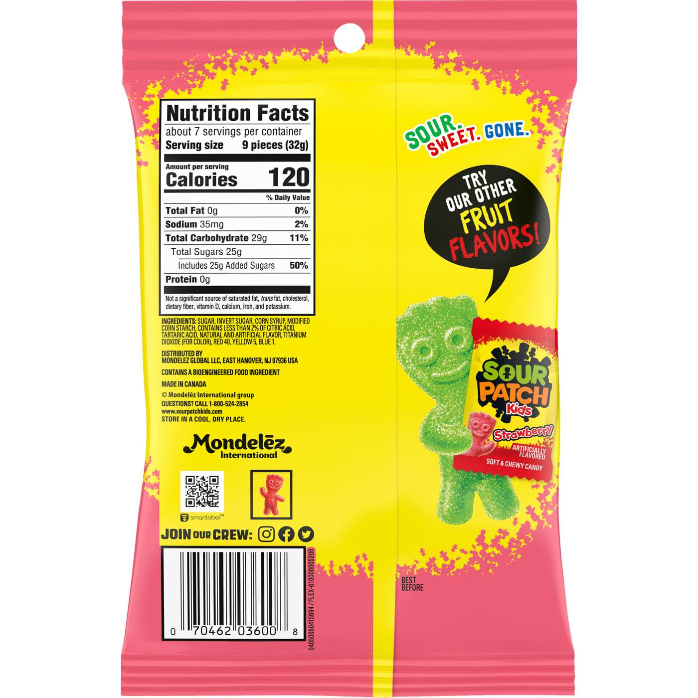 Sour Patch Kids Watermelon Soft & Chewy Candy; image 9 of 10