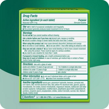 Dulcolax Stimulant Laxative Tablets - Overnight Relief