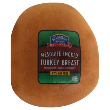 Hill Country Fare Deli-Style Mesquite-Smoked Turkey Breast, Custom Sliced, lb