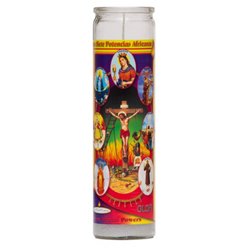 Brilux Abre Camino Religious Candle - Yellow Wax, 8