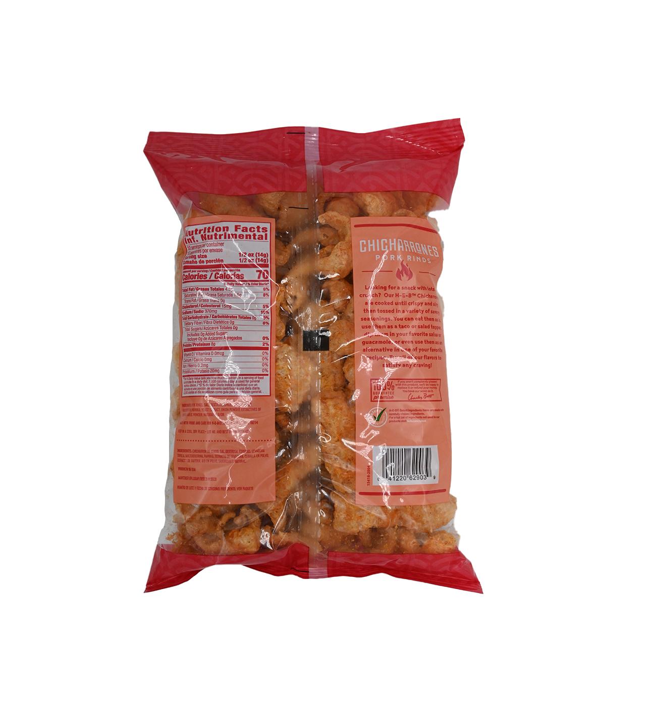 H-E-B Chicharrones Pork Rinds - Hot & Spicy; image 2 of 2
