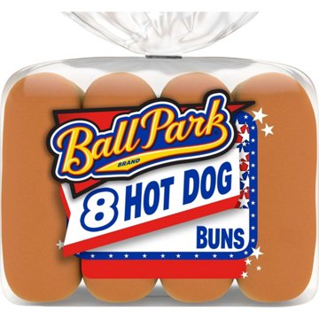 Ball Park White Hot Dog Buns, 8 ct