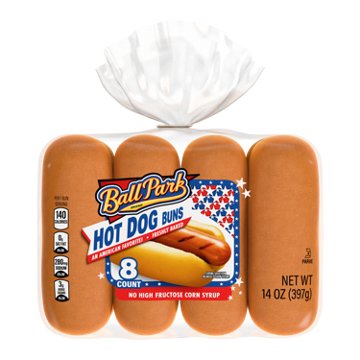 Ball Park White Hot Dog Buns, 8 ct