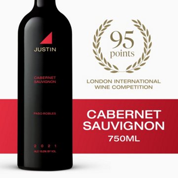 Justin Cabernet Sauvignon California Red Wine, 750 mL