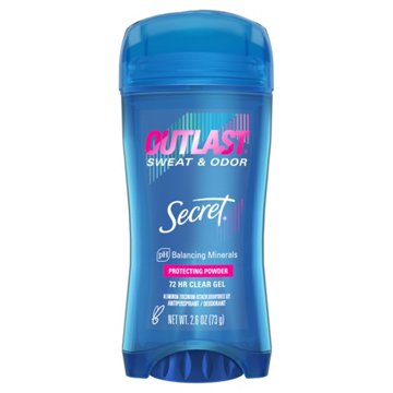 Secret Outlast 72 Hr Gel Antiperspirant Deodorant - Protecting Powder, 2.6 oz