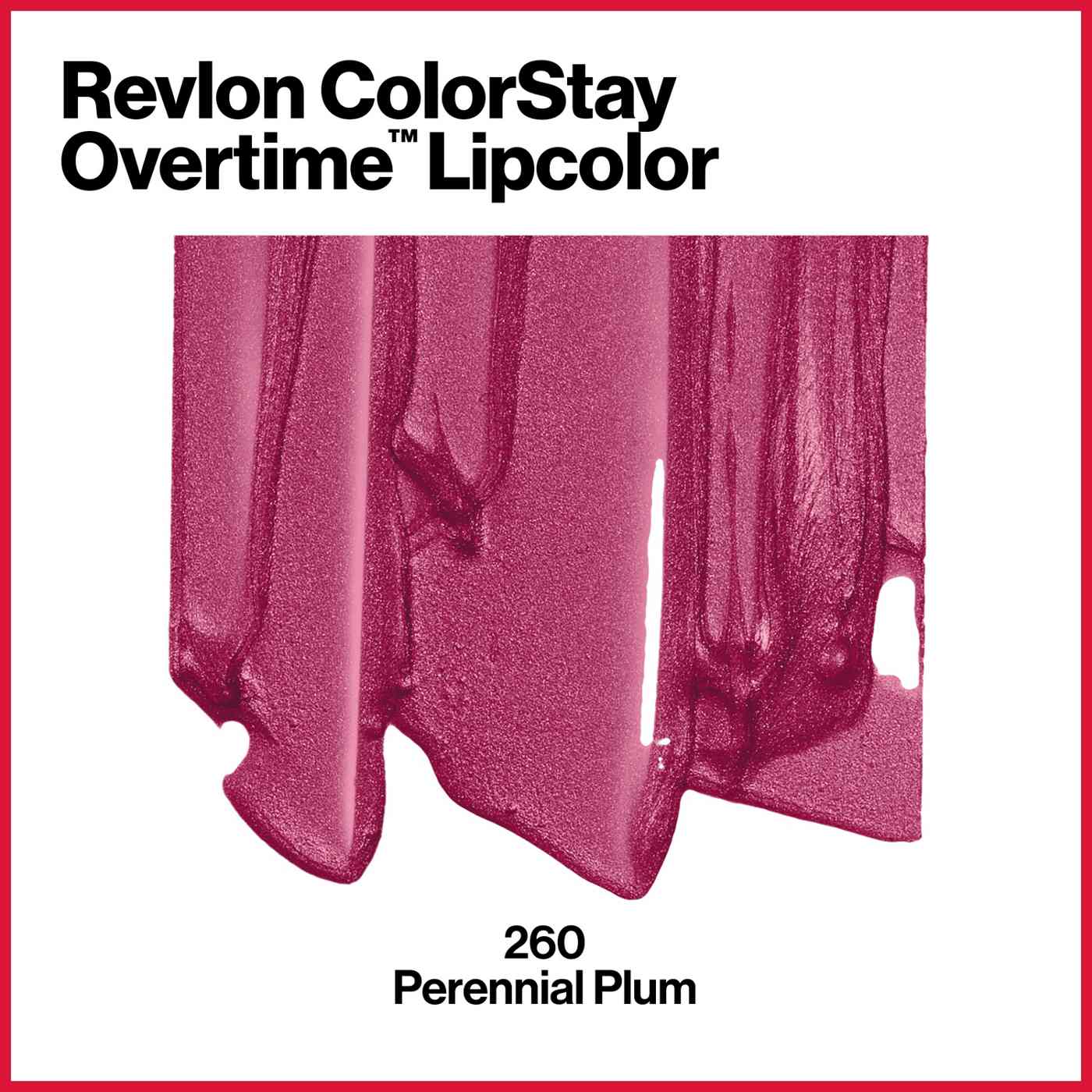 Revlon ColorStay Overtime Lipcolor - 260 Perennial Plum; image 3 of 8