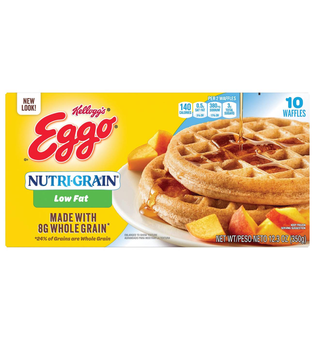 Kellogg's Eggo Low Fat Frozen Waffles NutriGrain Shop Entrees