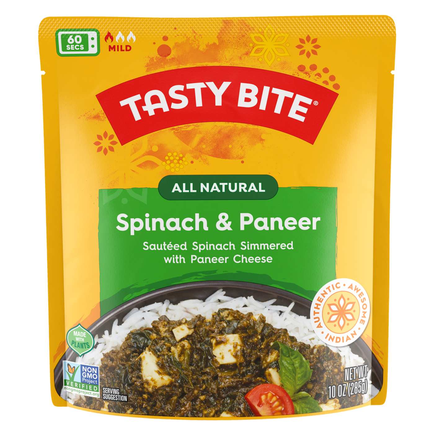 Tasty Bite Spinach & Paneer; image 1 of 5