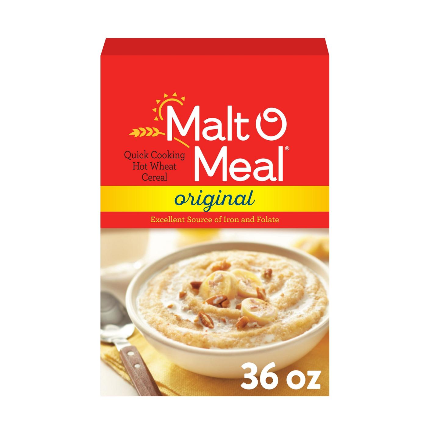Malt-O-Meal Quick Cooking Original Hot Wheat Cereal; image 1 of 2