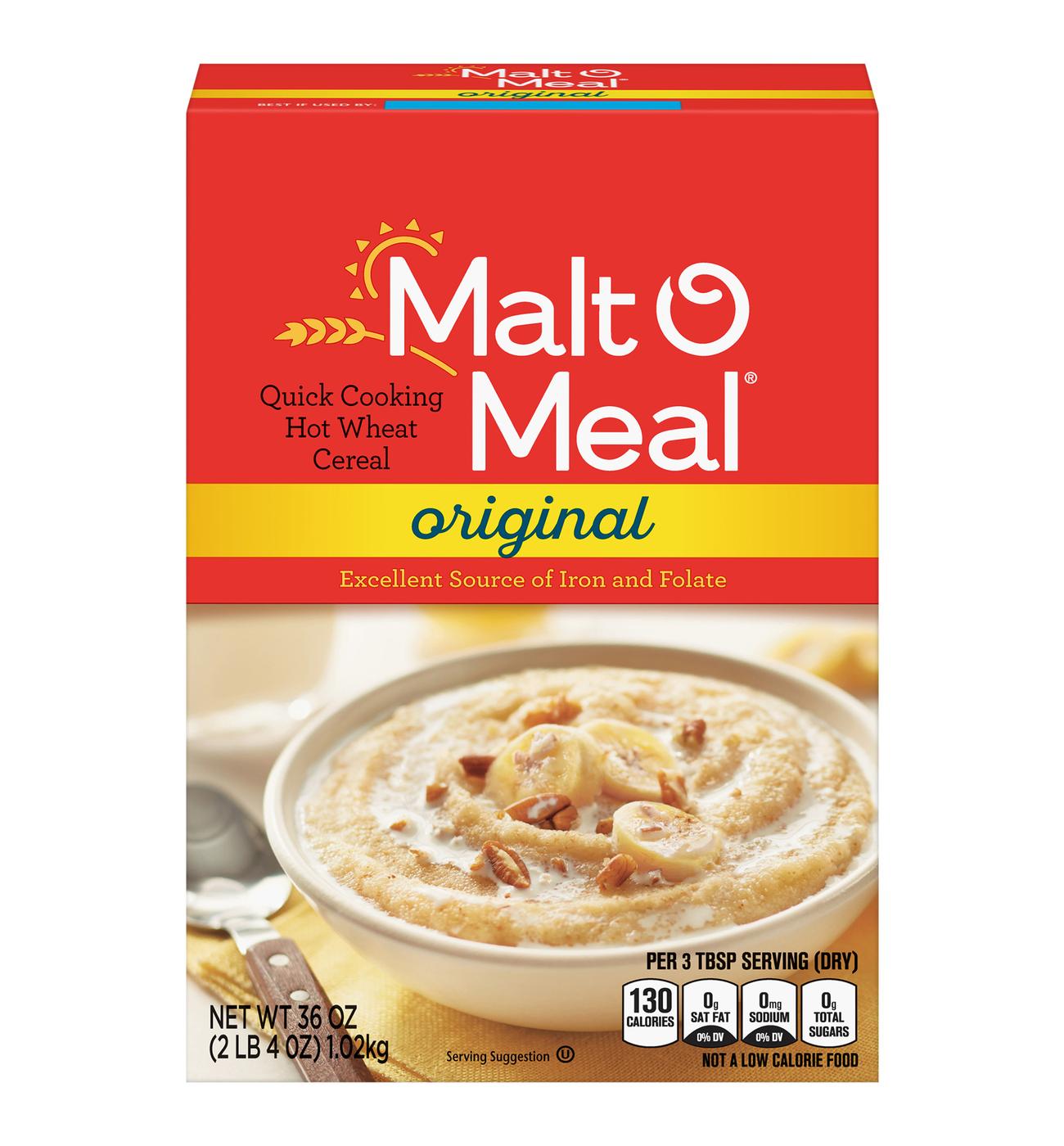 Malt-O-Meal Quick Cooking Original Hot Wheat Cereal; image 2 of 2