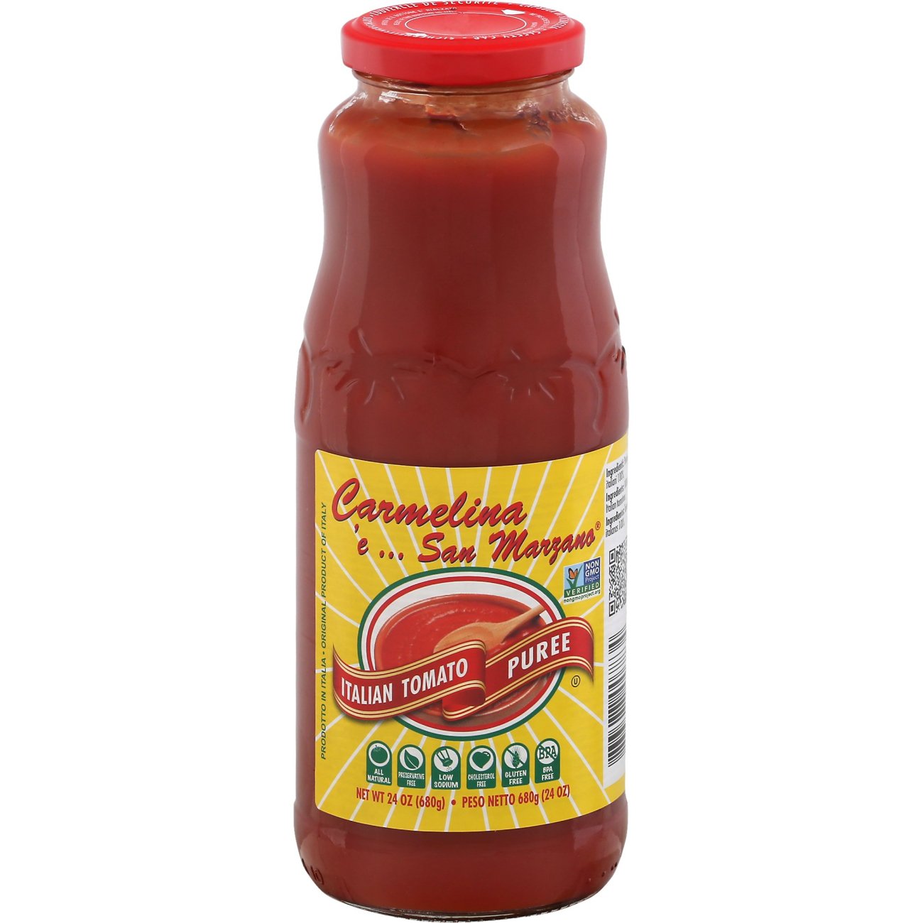 Carmelina Italian Tomato Puree Shop Canned & Dried Food at HEB