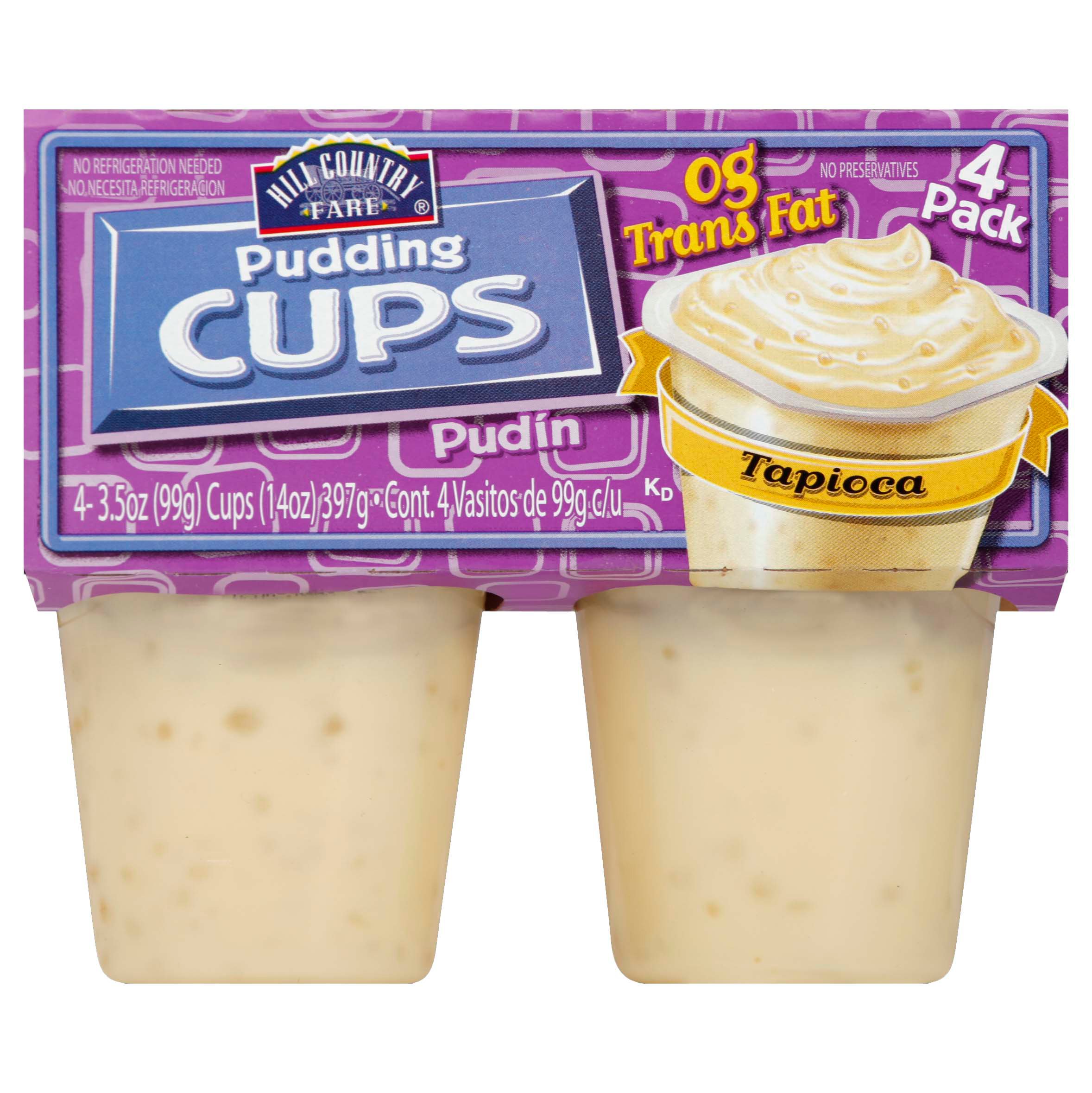 Hill Country Fare Tapioca Pudding Cups Shop Pudding & Gelatin at HEB