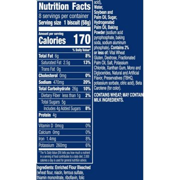 Pillsbury Grands! Flaky Layers Buttermilk Biscuits, 8 ct