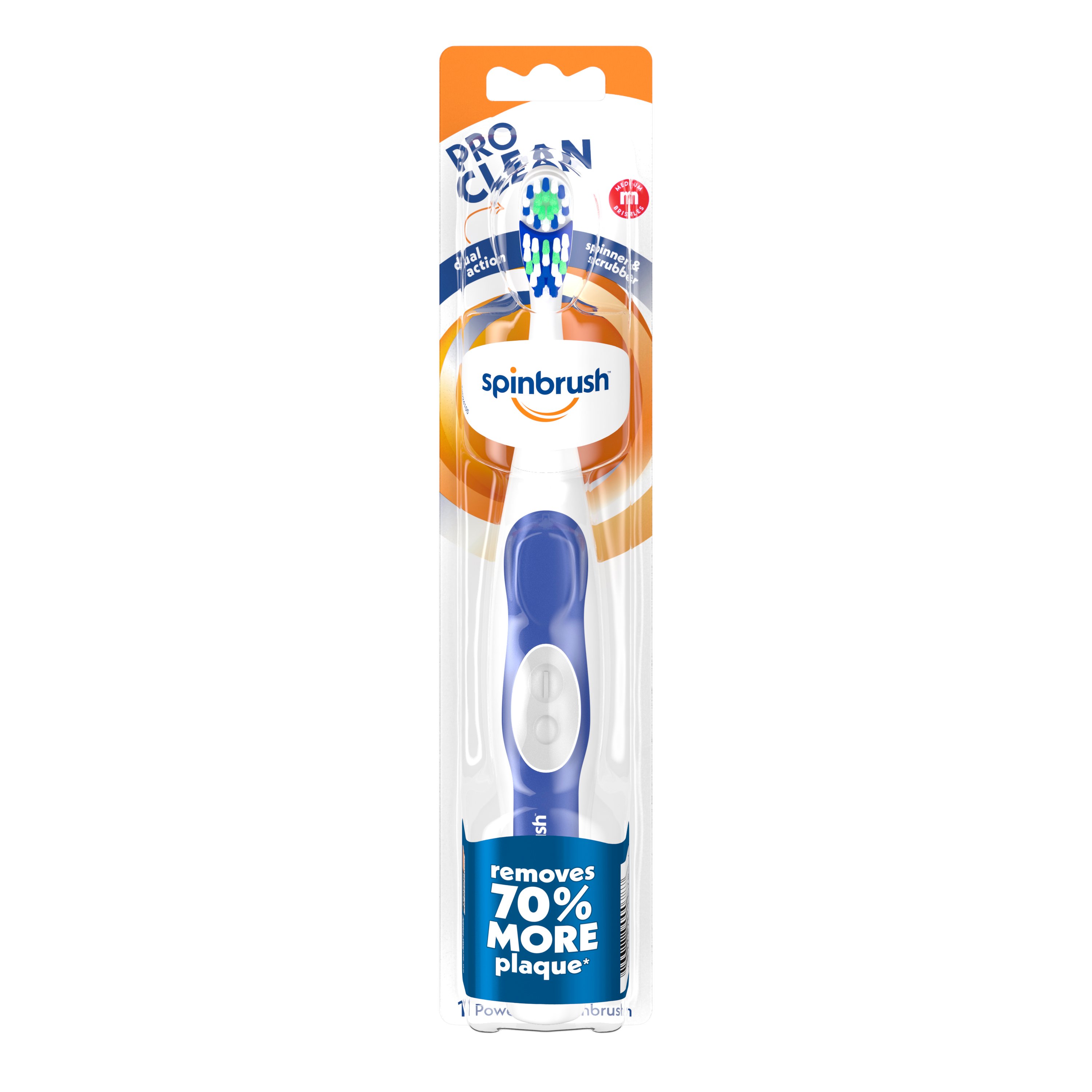 Arm & Hammer Spinbrush ProClean Powered Medium Toothbrush Colors May