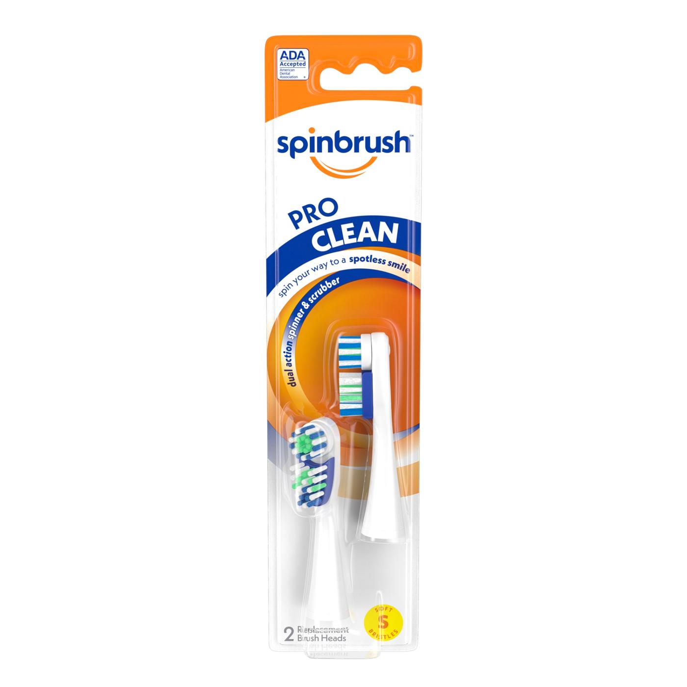 Arm & Hammer Spinbrush Pro Clean Replacement Brush Heads - Soft; image 1 of 2