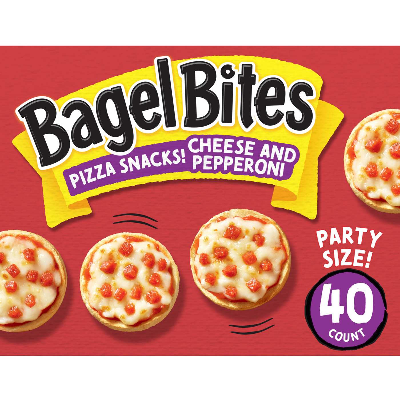 Bagel Bites Frozen Cheese & Pepperoni Pizza Snacks - Party Size; image 1 of 9